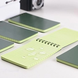 Writing Paper in Rain Waterproof Notebook Steno Pads Lightweight Green Cover with Grid Notepad for Outdoors Activities Recording