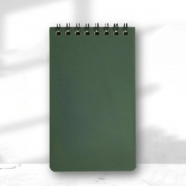 Writing Paper in Rain Waterproof Notebook Steno Pads Lightweight Green Cover with Grid Notepad for Outdoors Activities Recording